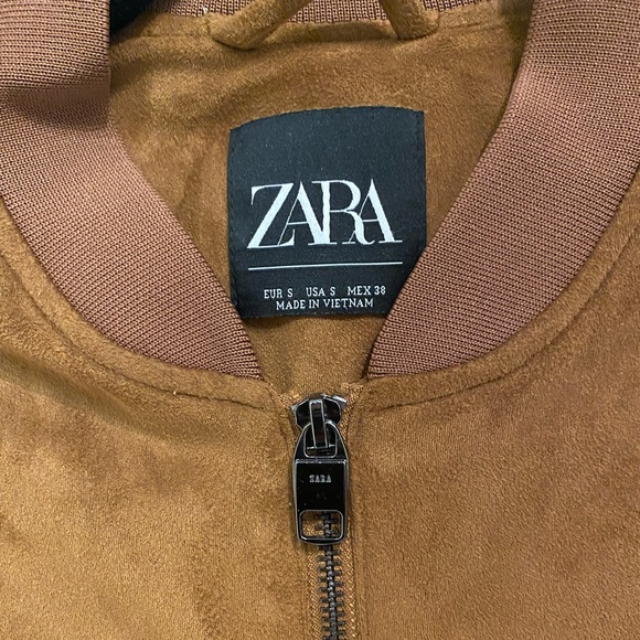 Zara Lightweight Outer Wear Jacket in Soft Brown - Picture 2 of 2